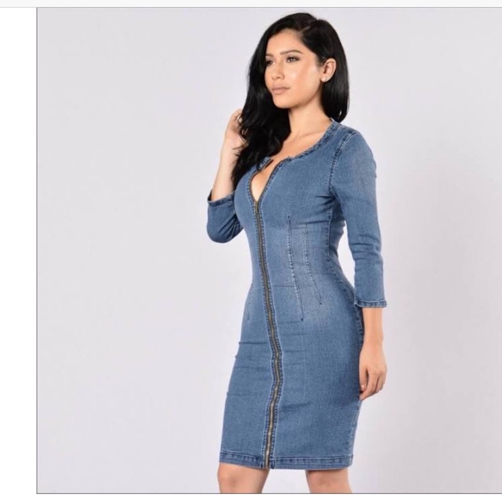 Fashion Nova Denim Dress